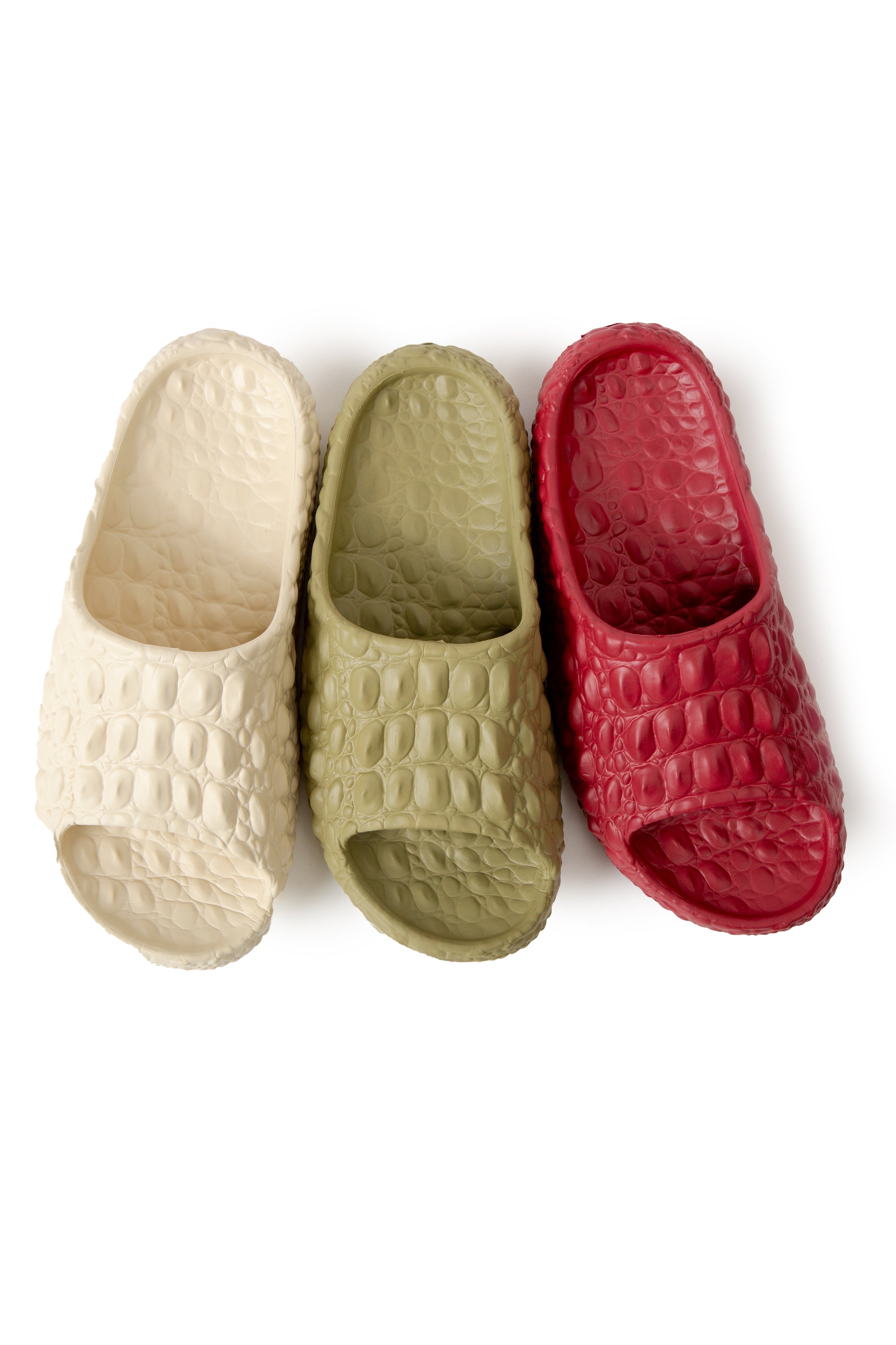 WOMEN'S SOLID COLOR SLIDES