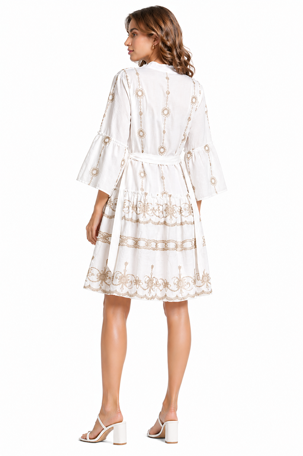 FLORAL PATTERN COVER-UP DRESS