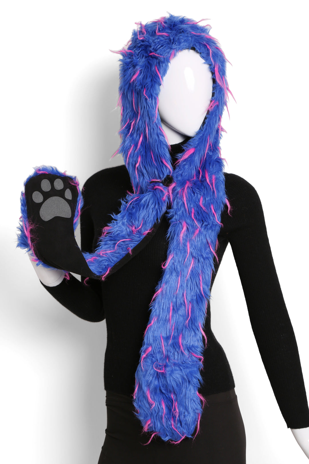 DUAL-COLORED HAT &amp; SCARF SET