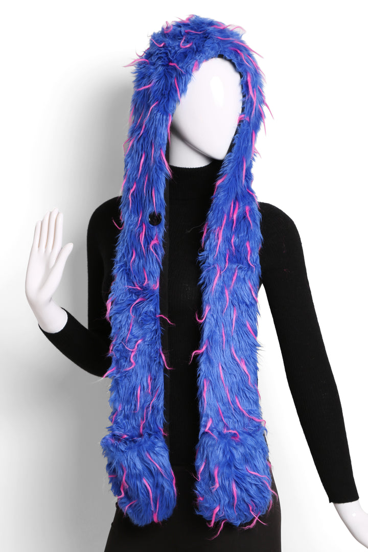 DUAL-COLORED HAT &amp; SCARF SET