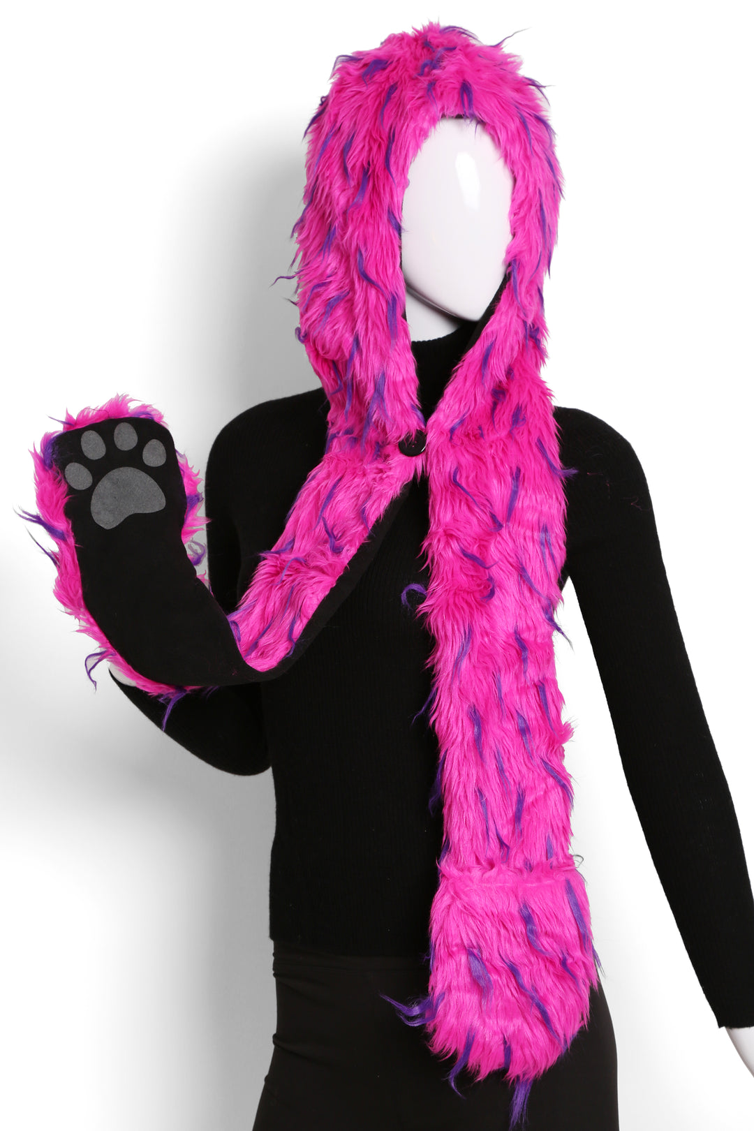 DUAL-COLORED HAT &amp; SCARF SET