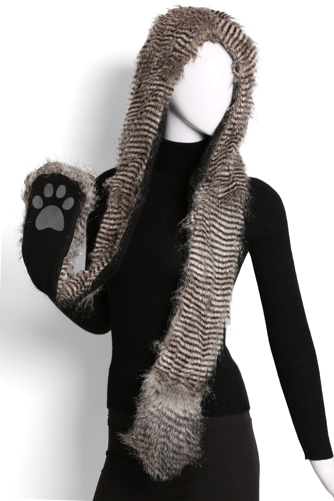OWL PATTERN HAT &amp; SCARF SET