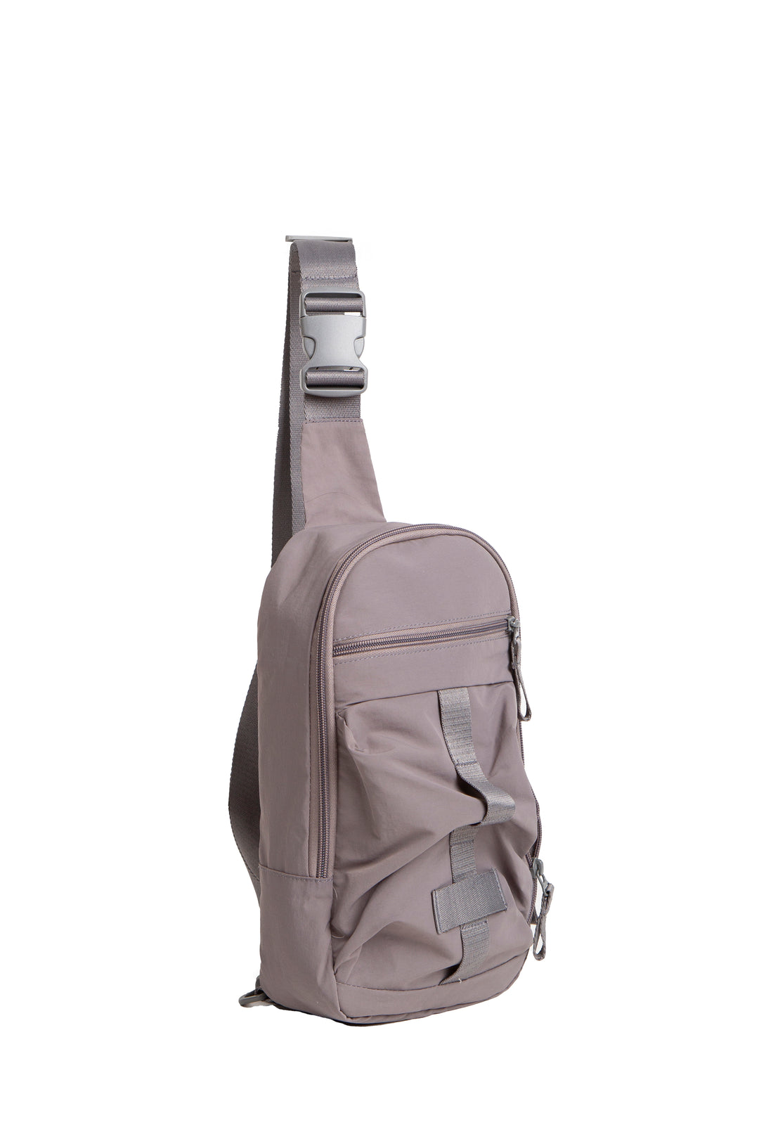 SOLID COLOR CROSSBODY SLING BAG