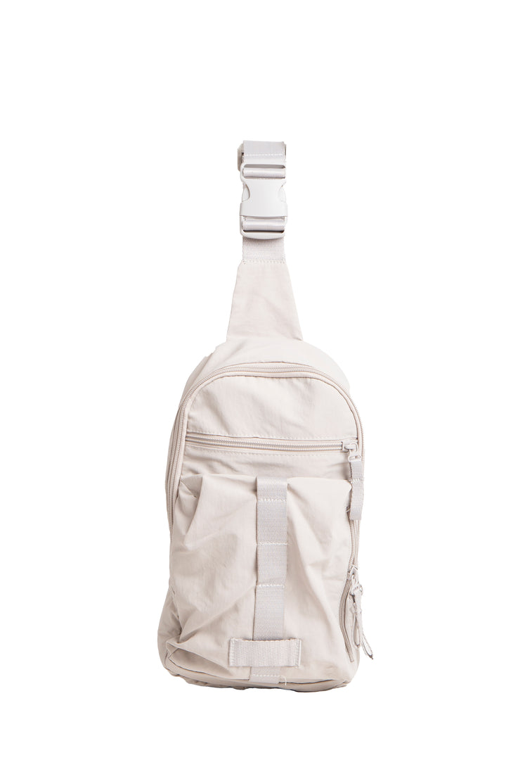SOLID COLOR CROSSBODY SLING BAG