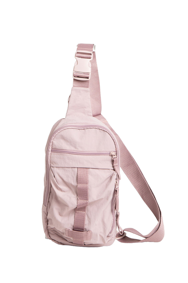 SOLID COLOR CROSSBODY SLING BAG