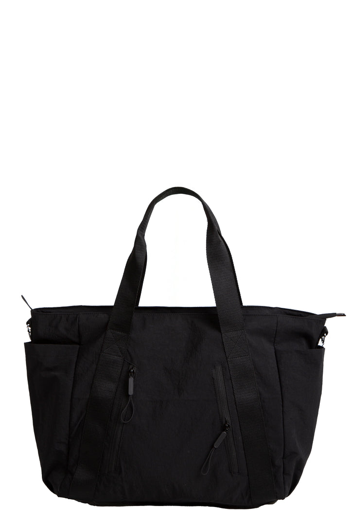 SOLID COLOR CROSSBODY TOTE BAG