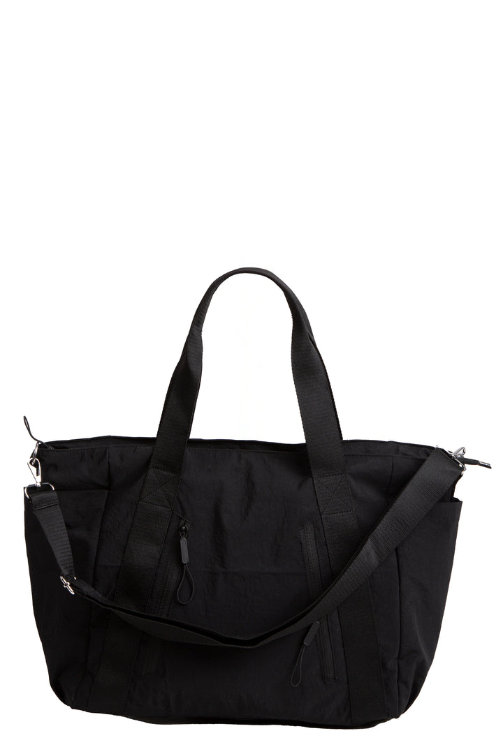 SOLID COLOR CROSSBODY TOTE BAG