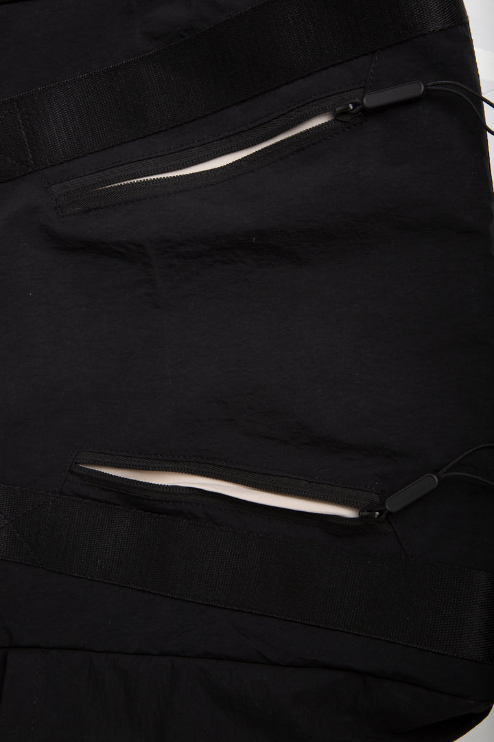 SOLID COLOR CROSSBODY TOTE BAG