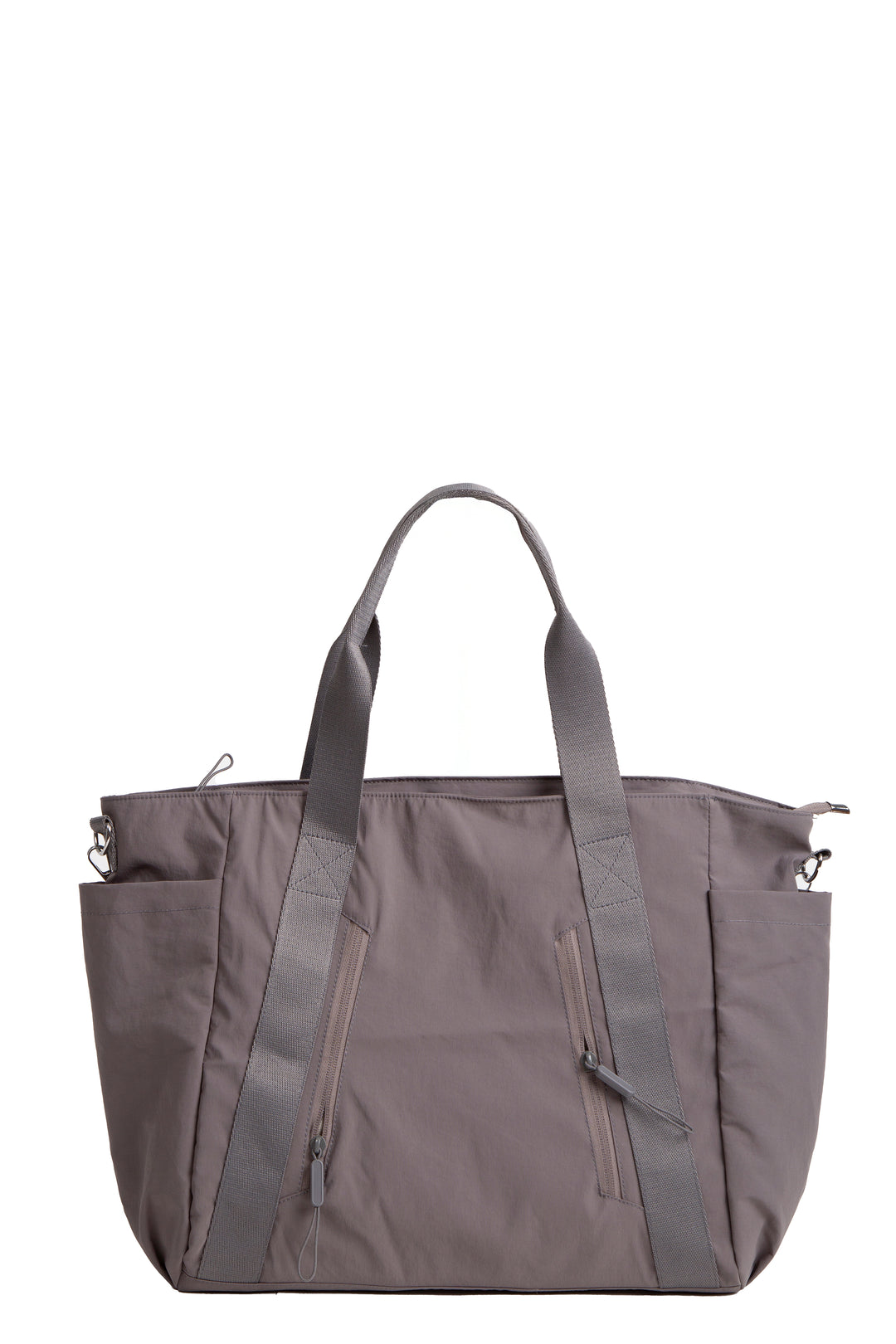SOLID COLOR CROSSBODY TOTE BAG