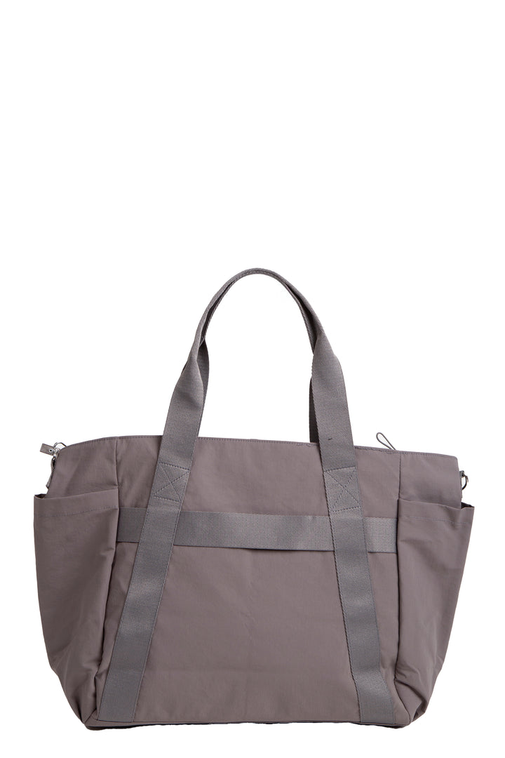 SOLID COLOR CROSSBODY TOTE BAG