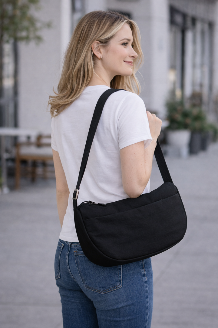 SOLID COLOR CROSSBODY BAG