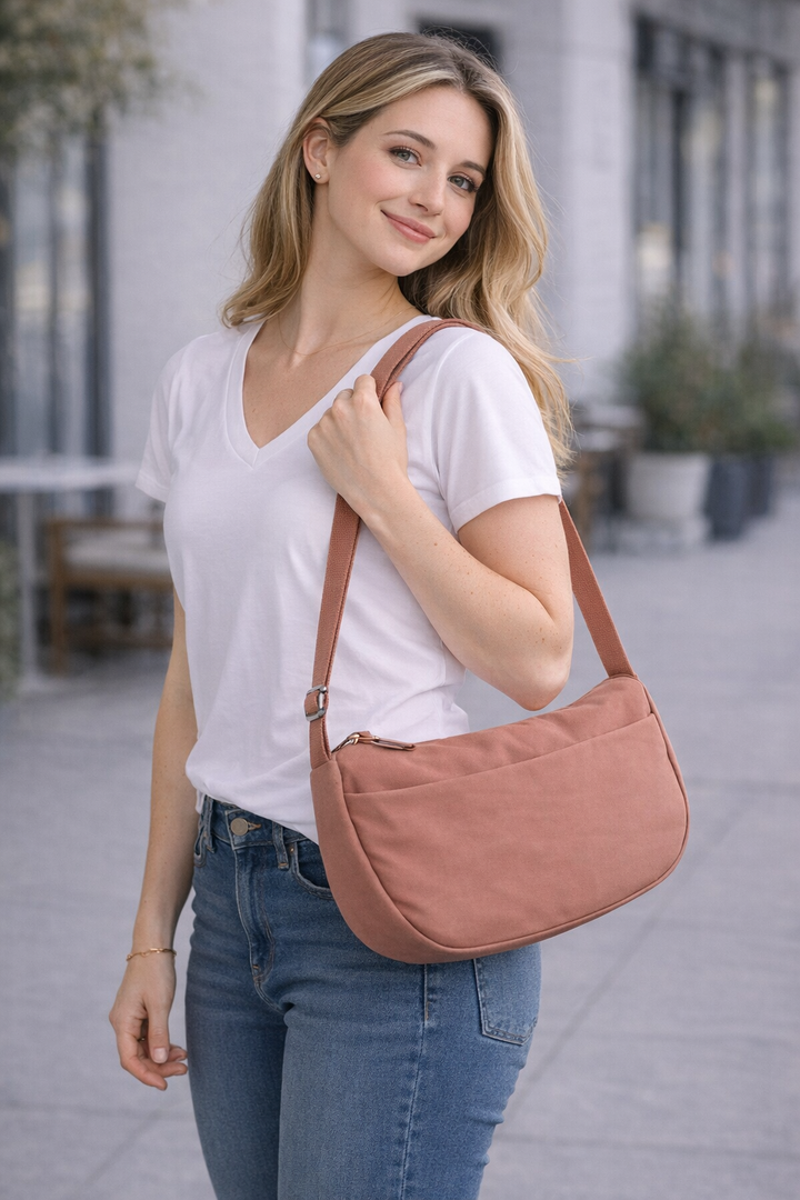 SOLID COLOR CROSSBODY BAG
