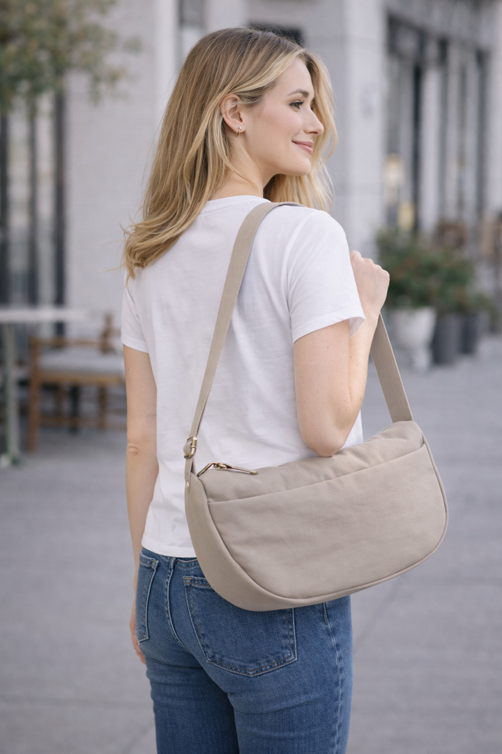 SOLID COLOR CROSSBODY BAG