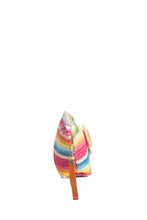 Load image into Gallery viewer, MULTI-COLORED STRIPED &amp; DAISY PATTERN TRAVEL POUCH
