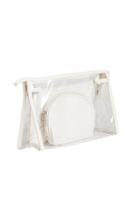 Load image into Gallery viewer, TRANSPARENT &amp; SNAKE-SKIN PATTERN COSMETIC TRAVEL POUCH SET
