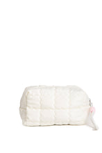 Load image into Gallery viewer, SOLID COLOR QULITED PATTERN TRAVEL POUCH
