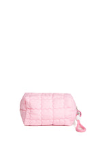 Load image into Gallery viewer, SOLID COLOR QULITED PATTERN TRAVEL POUCH
