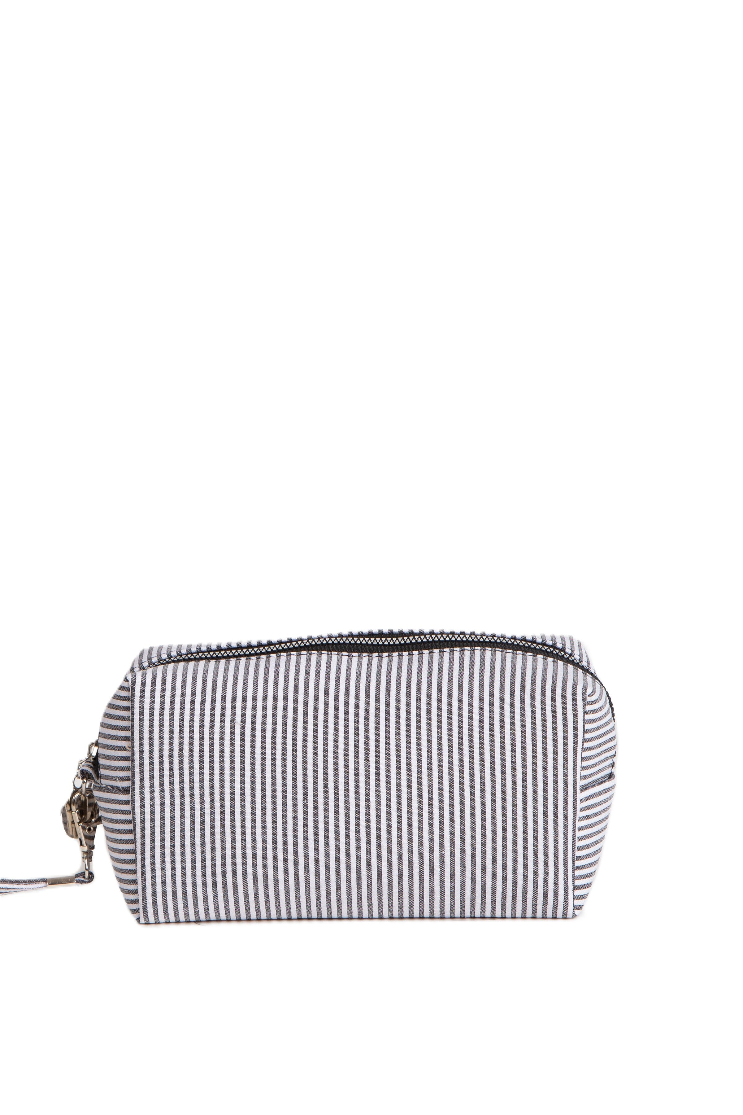 STRIPED PATTERN TRAVEL POUCH