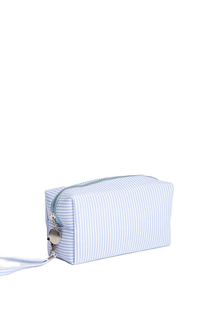 STRIPED PATTERN TRAVEL POUCH