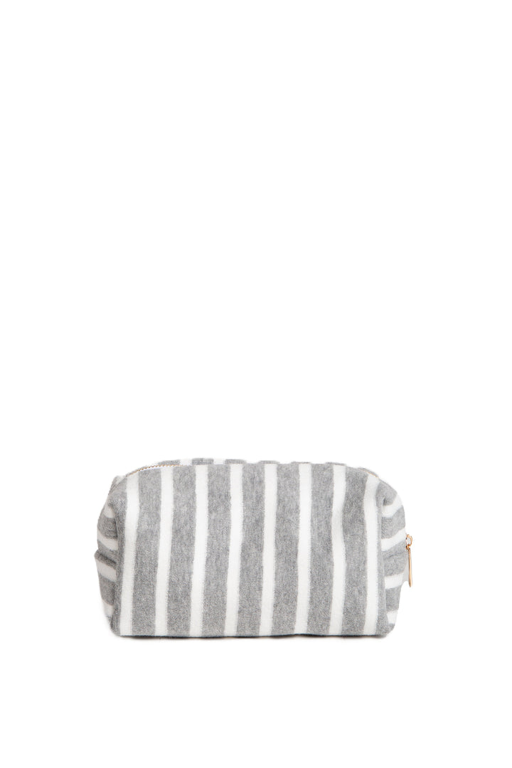 STRIPED PATTERN TRAVEL POUCH