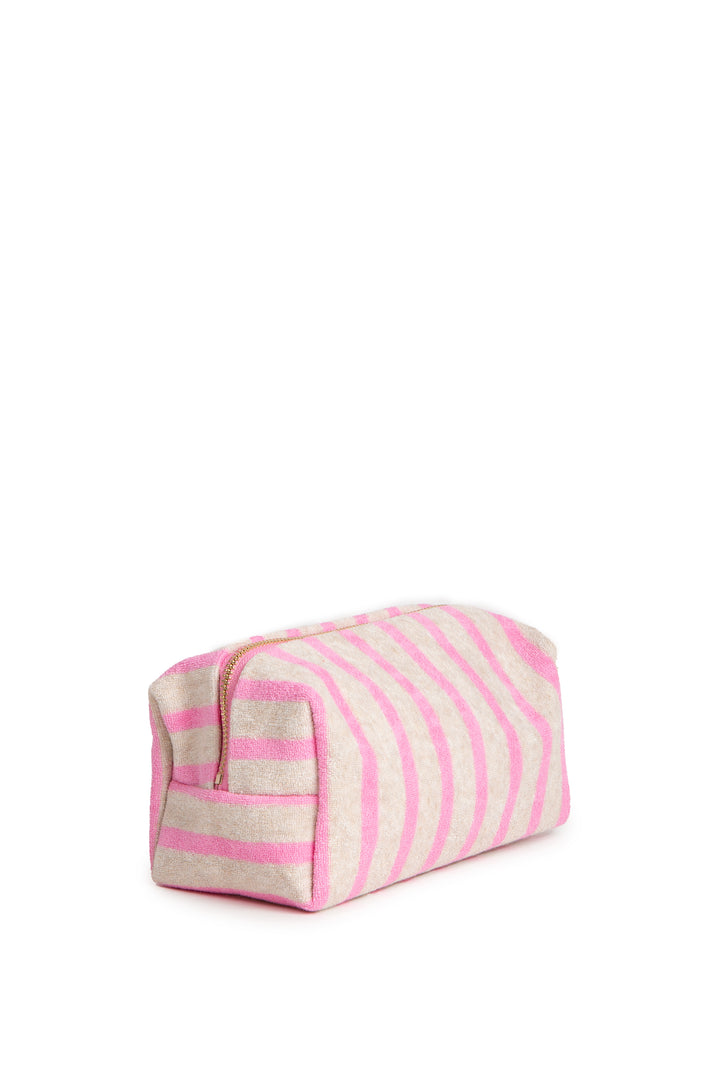 STRIPED PATTERN TRAVEL POUCH
