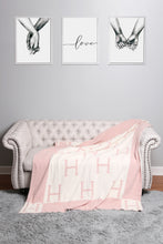 Load image into Gallery viewer, INITIAL "H" PATTERN THROW BLANKET
