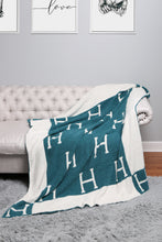 Load image into Gallery viewer, INITIAL "H" PATTERN THROW BLANKET
