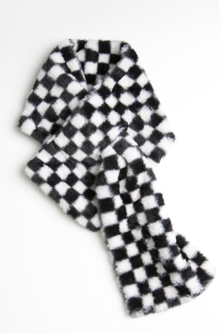 CHECKERED PATTERN SCARF