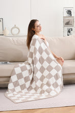 Load image into Gallery viewer, CHECKERED PATTERN THROW BLANKET
