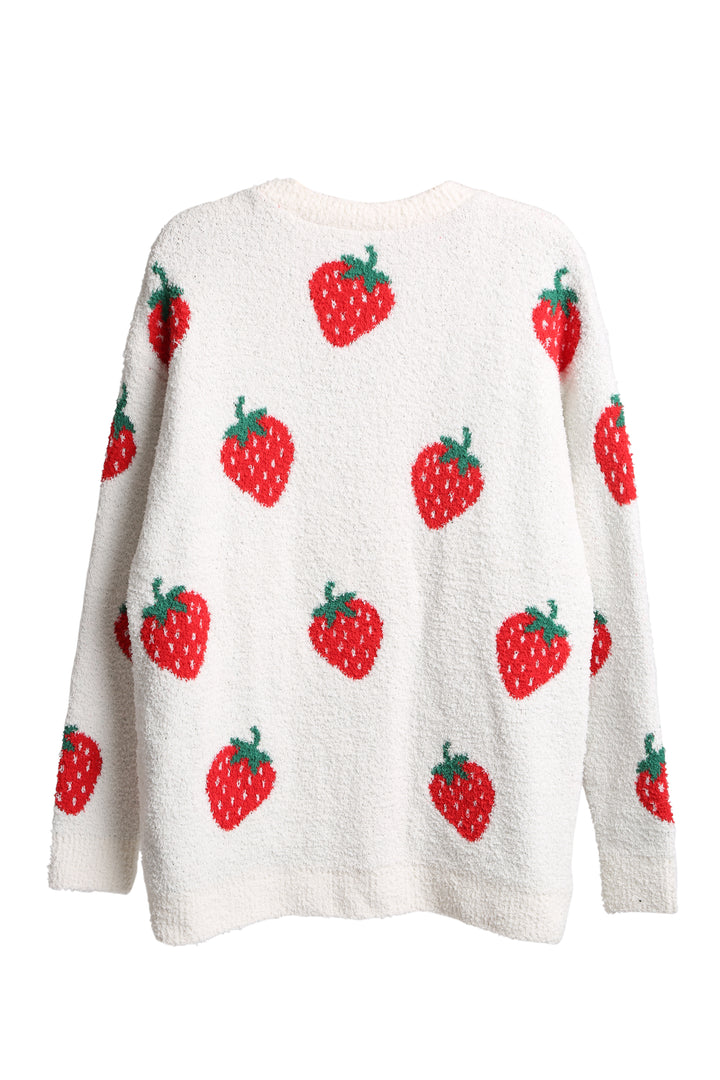 STRAWBERRY PATTERN SWEATER