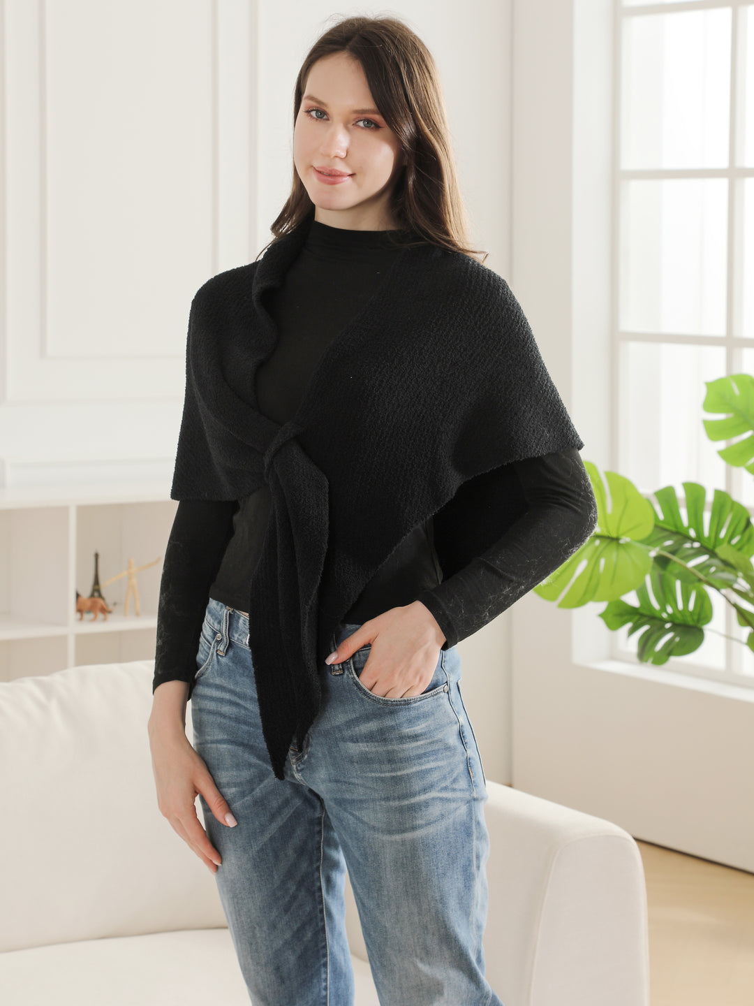 SOLID COLOR SHAWL
