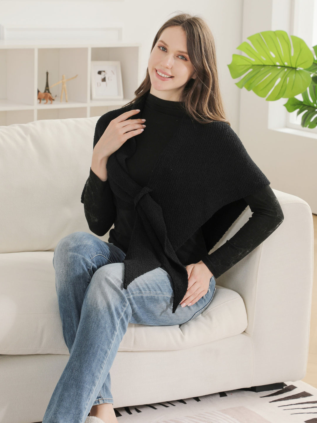 SOLID COLOR SHAWL