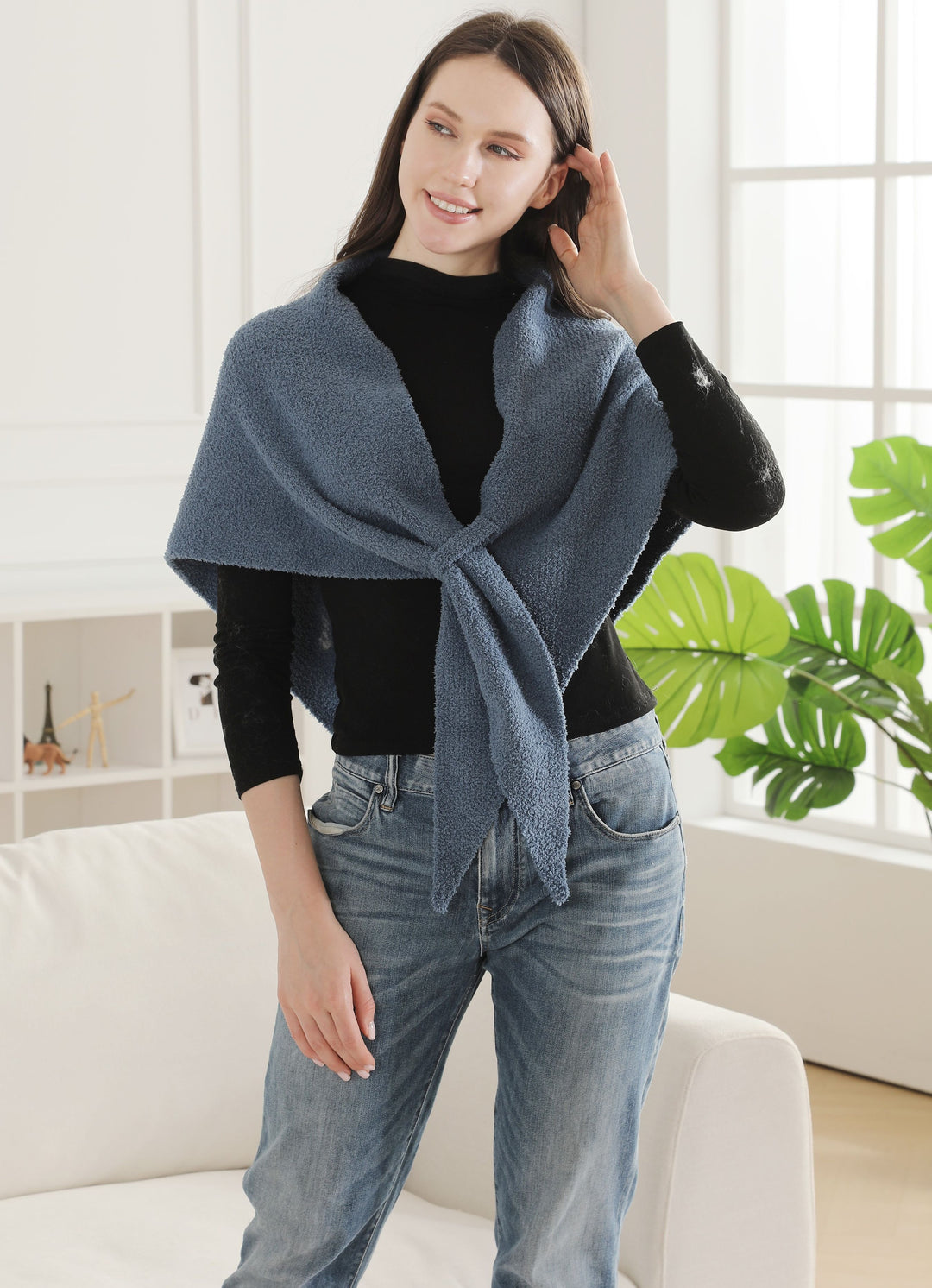 SOLID COLOR SHAWL