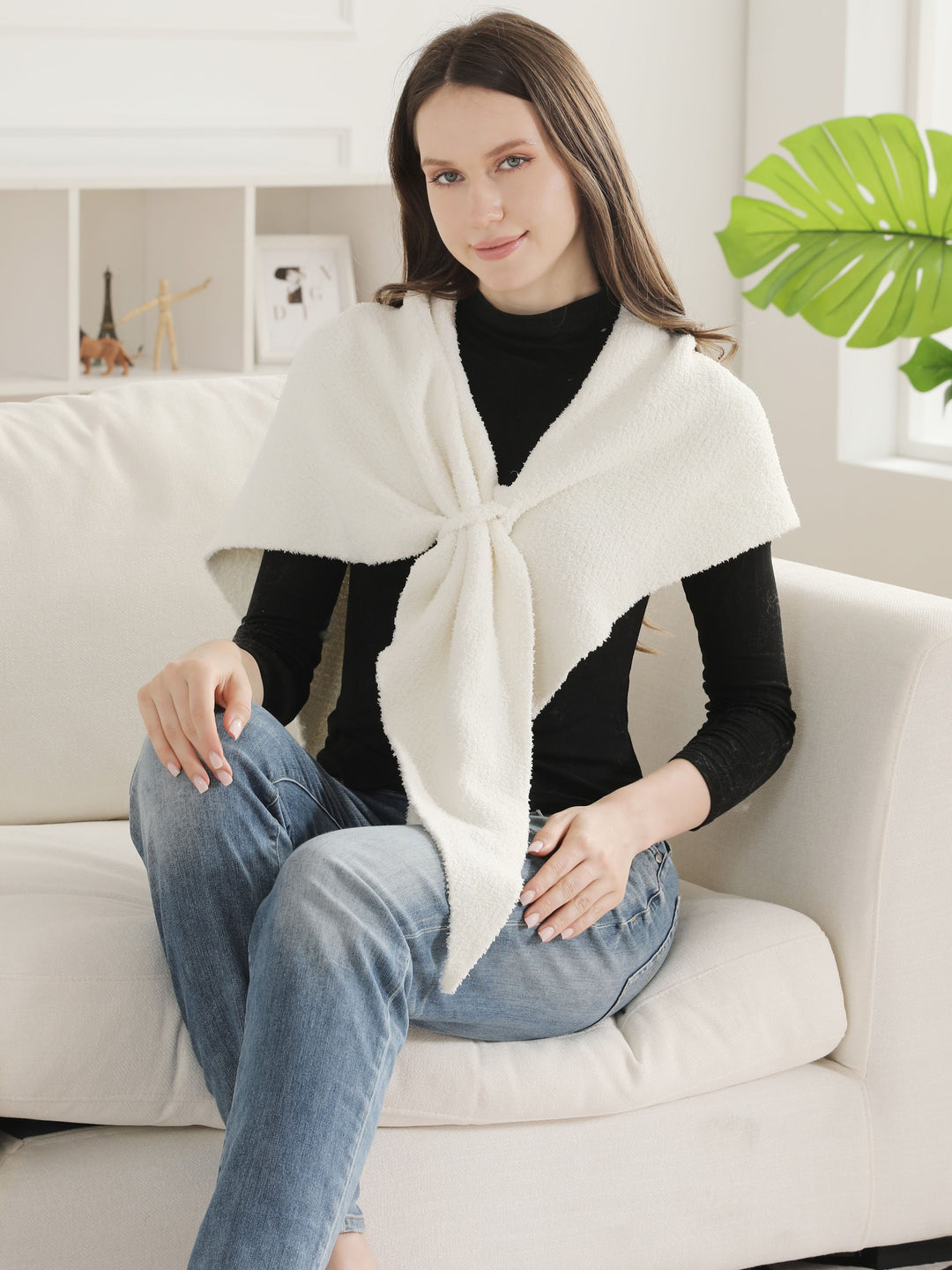 SOLID COLOR SHAWL