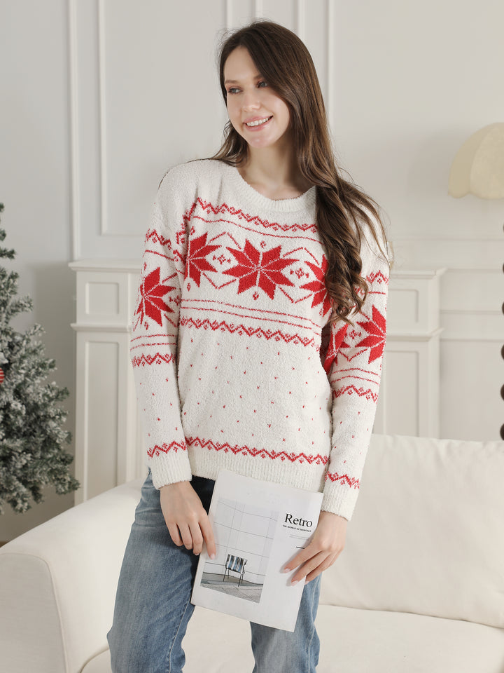 CHRISTMAS THEMED PATTERN SWEATER