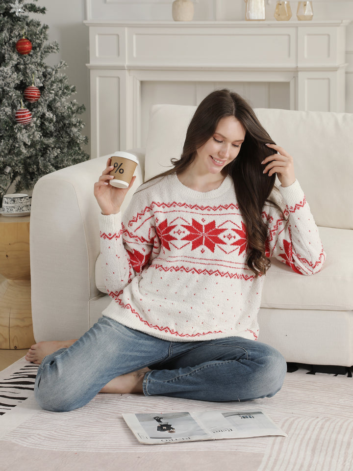 CHRISTMAS THEMED PATTERN SWEATER