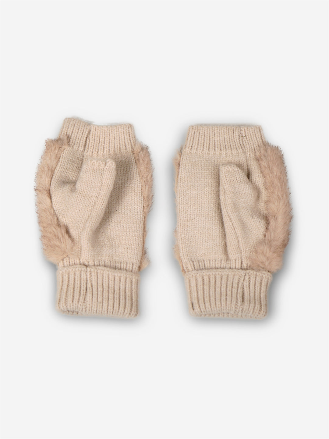 SOLID COLOR FINGERLESS MITTENS - 12 pr pack