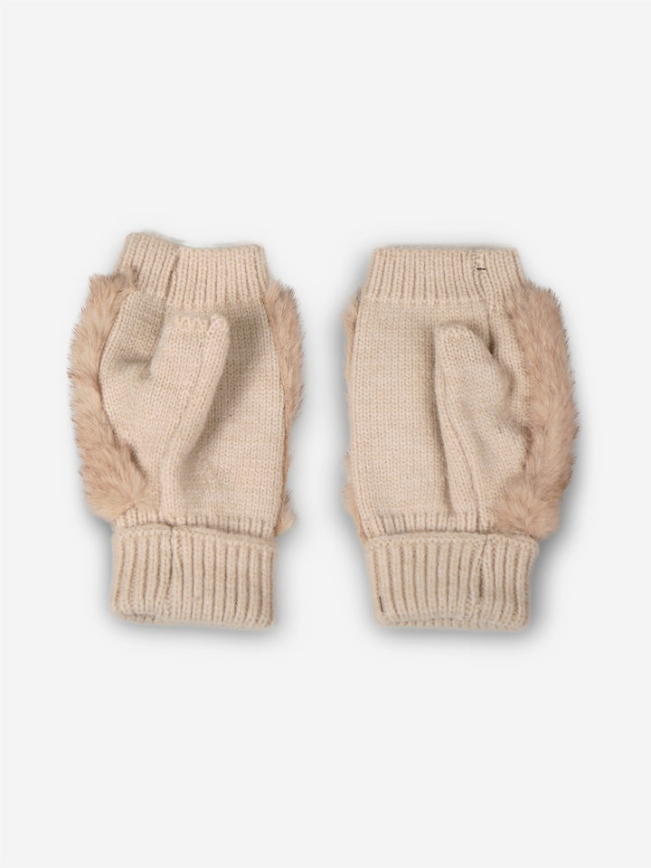 SOLID COLOR FINGERLESS MITTENS - 12 pr pack