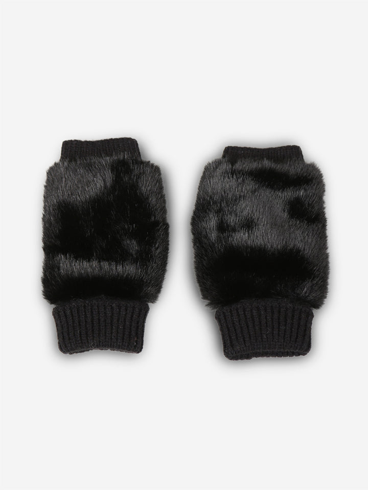 SOLID COLOR FINGERLESS MITTENS - 12 pr pack