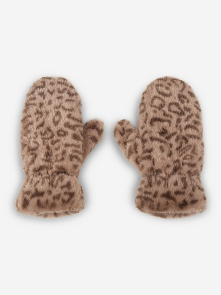 LEOPARD PATTERN MITTENS - 12 pr pack