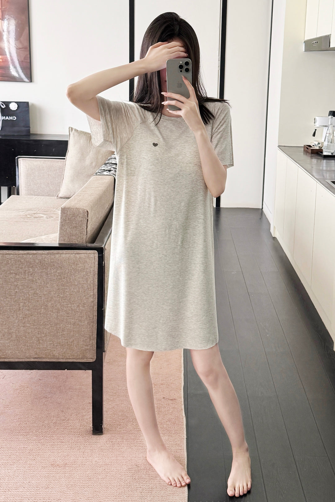 SOLID COLOR SLEEPSHIRT