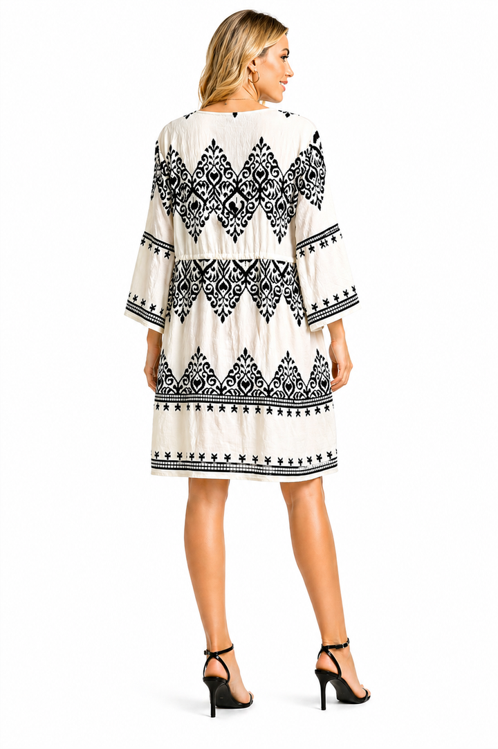 BOHO PATTERN COVER-UP DRESS