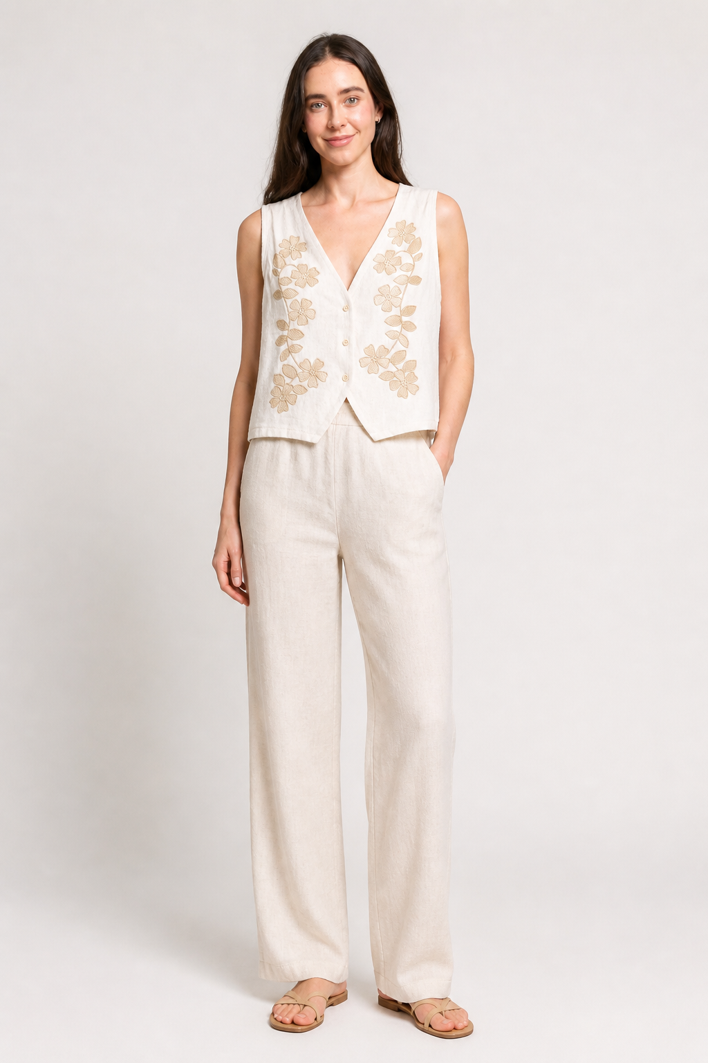 FLORAL PATTERN VEST