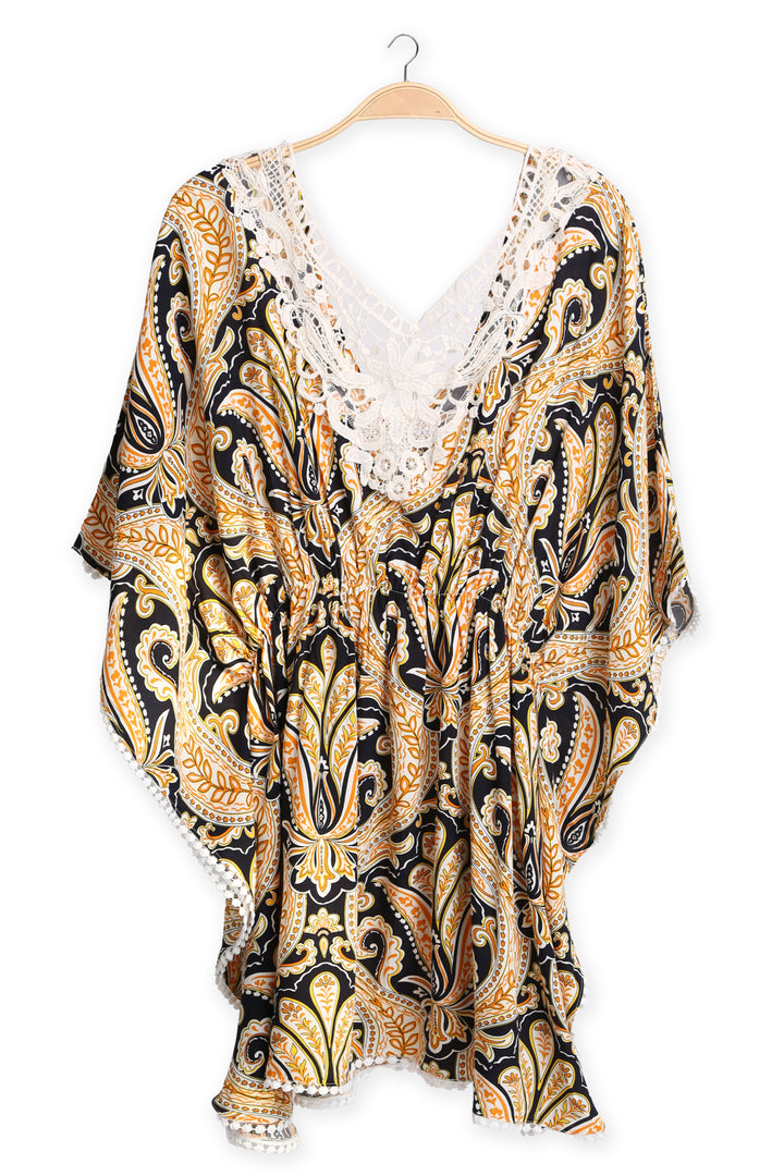 MIXED PATTERN COVER-UP DRESS