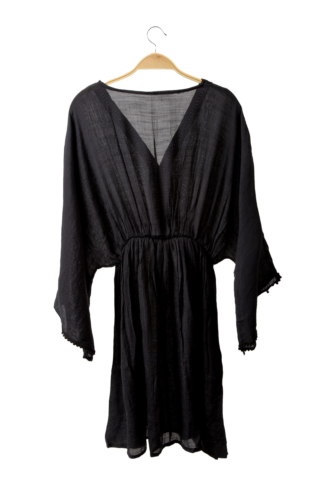 SOLID COLOR COVER-UP DRESS