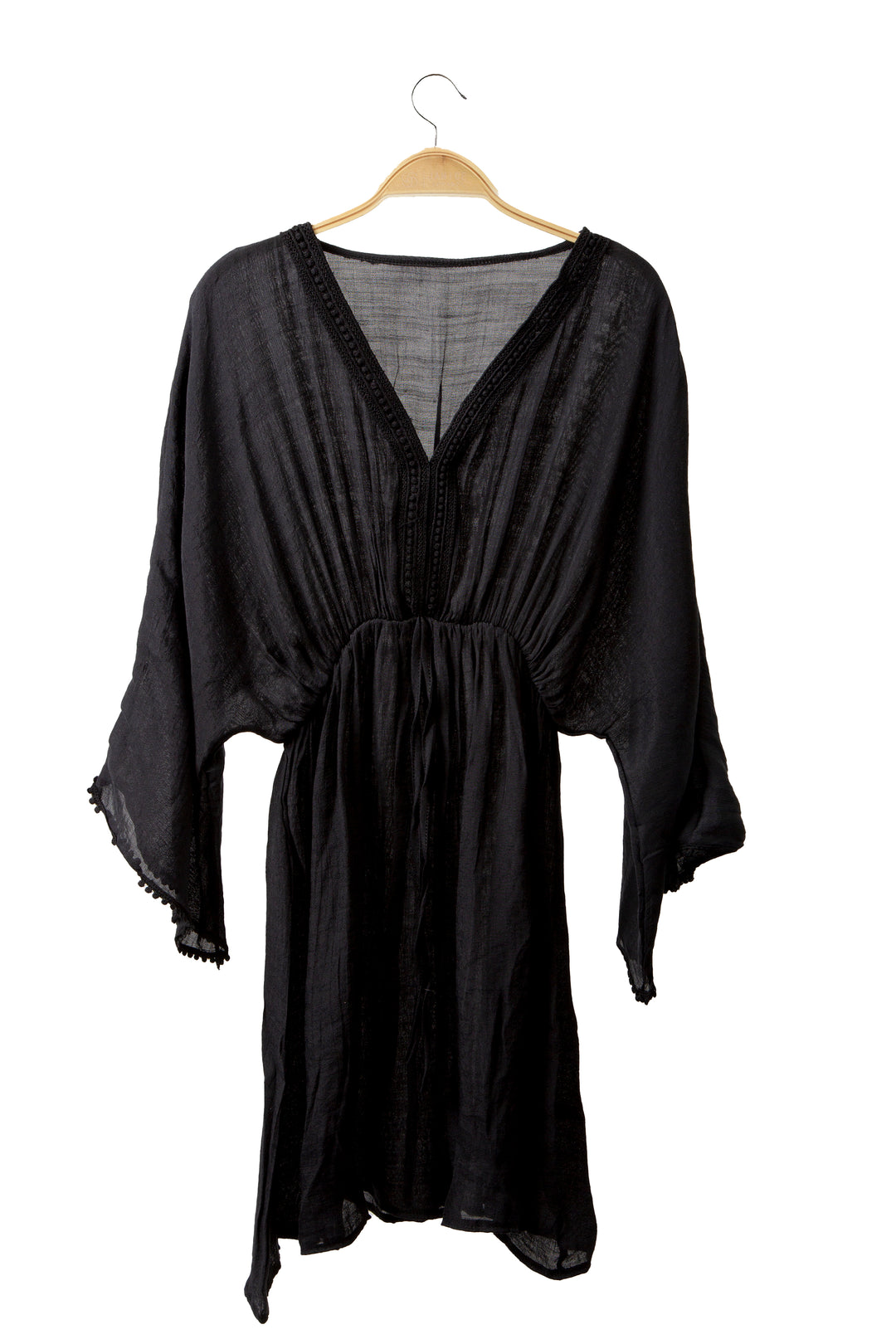 SOLID COLOR COVER-UP DRESS