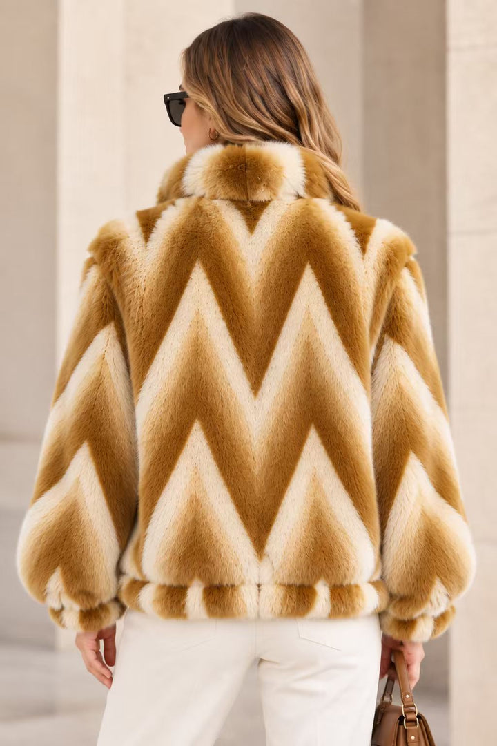 CHEVRON PATTERN JACKET