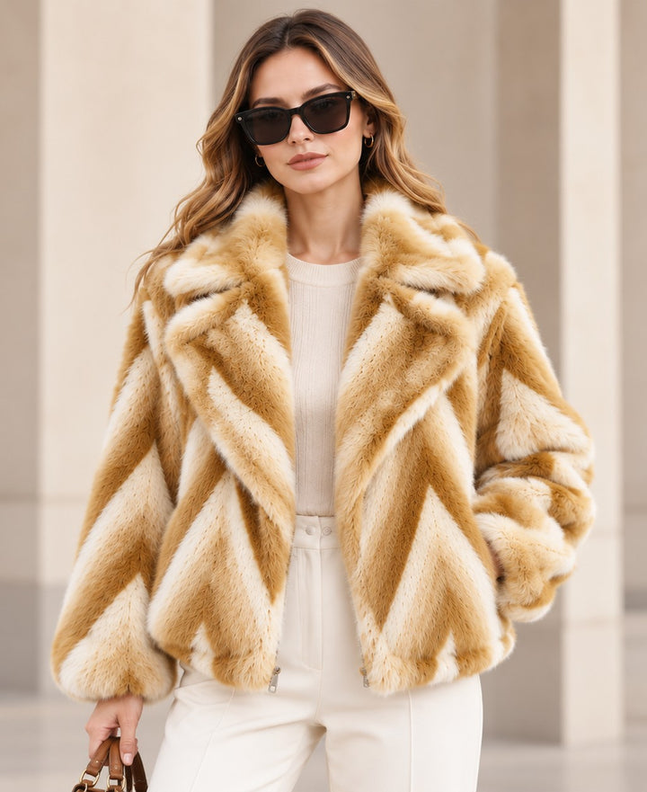 CHEVRON PATTERN JACKET