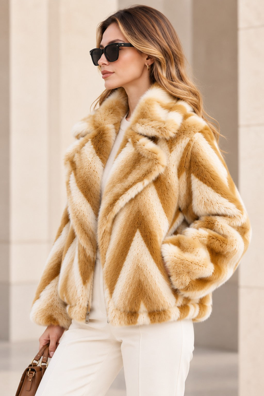 CHEVRON PATTERN JACKET
