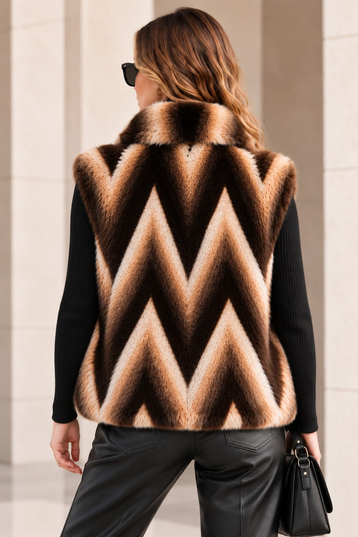 CHEVRON PATTERN VEST